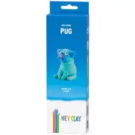 Hey Clay: Set de modelaj cu cățeluș Mopșor moale și pufos