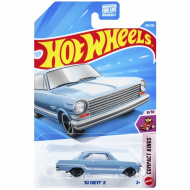 Hot Wheels: 63 Chevy II mașinuță albastră 1/64 - Mattel