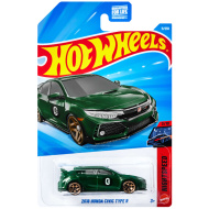 Hot Wheels: 2018 Honda Civic Type R mașinuță verde 1/64 – Mattel