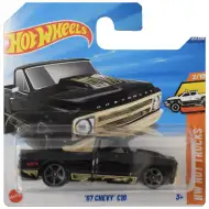 Hot Wheels: Chevy C10 67 negru mașinuță 1/64 - Mattel