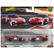 Hot Wheels: Deluxe Porsche 935 și Porsche 935 din 2018 - set de 2 mașinuțe 1/64 - Mattel