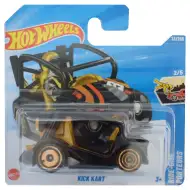 Hot Wheels: Kick Kart mașinuță neagră 1/64 - Mattel