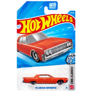 Hot Wheels: Lincoln Continental din 64, mașinuță portocalie 1/64 - Mattel