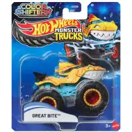 Hot Wheels Monster Truck: Great Bite mașinuță schimbătoare de culoare 1/64 - Mattel