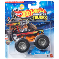 Hot Wheels Monster Trucks: 1983 Chevy Silverado monster truck în miniatură 1/64 - Mattel