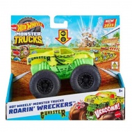 Hot Wheels Monster Trucks: Gunkster mașină monstru cu efecte de lumină și sunet 1/43 - Mattel