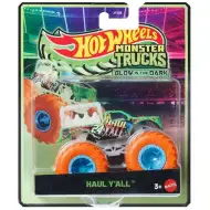 Hot Wheels Monster Trucks: Haul Y’all mașinuță care luminează în întuneric 1/64 – Mattel