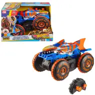 Hot Wheels Monster Trucks: Mega Tiger Shark RC mașină cu telecomandă - Mattel