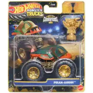 Hot Wheels Monster Trucks: Piran-Ahhh mașinuță de campion cu cupă 1/64 – Mattel