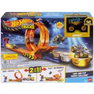 Hot Wheels Monster Trucks: Pista cu buclă Bigfoot pentru a 50-a aniversare - Mattel