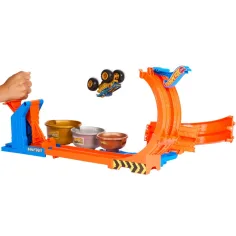 Hot Wheels Monster Trucks: Pista cu buclă Bigfoot pentru a 50-a aniversare - Mattel imaginea 3