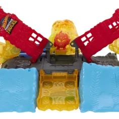 Hot Wheels: Monster Trucks Power Smashers set de pistă cu monstru de foc - Mattel imaginea 2