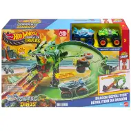 Hot Wheels Monster Trucks: Set de piste Cursa Dragonului - Mattel