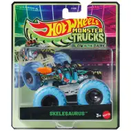 Hot Wheels Monster Trucks: Skelesaurus mașinuță care luminează în întuneric 1/64 – Mattel