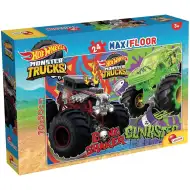 Hot Wheels Monster Trucks puzzle maxi de podea, 24 de piese, 70x50 cm - Lisciani