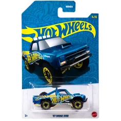 Hot Wheels Pearl & Chrome: 87 Dodge D100 mașinuță 1/64 - Mattel