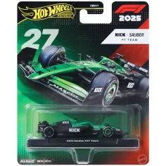 Hot Wheels Premium: KICK Sauber F1 Team #27 Formula 1 mașinuță 1/64 - Mattel