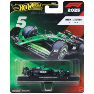 Hot Wheels Premium: KICK Sauber F1 Team #5 mașinuță de Formula 1 1/64 - Mattel