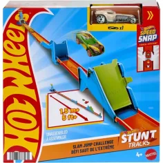 Hot Wheels: Set de cascador pentru începători - Slam Jump Challenge (set de jucărie) - Mattel