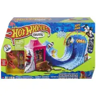 Hot Wheels: Set de joc parc de distracții cu skateboard FingerBoard Deluxe - Mattel