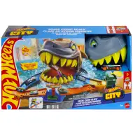 Hot Wheels: Set de pistă Atacul rechinului cu mașinuță - Mattel