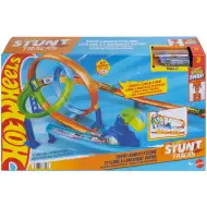 Hot Wheels: Set de pistă pentru cascadorii cu dublă buclă - Mattel