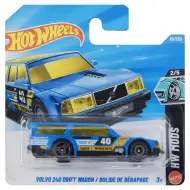 Hot Wheels: Volvo 240 Drift Wagon / Bolid de Derapaj mașinuță albastră 1/64 - Mattel