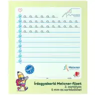 ICO: Caiet de exersare a scrisului cu arici, Meixner, pentru clasa a II-a, cu spațiere de 5 mm între rânduri