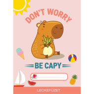 ICO: Caiet de teme A5 cu model arici și capybara