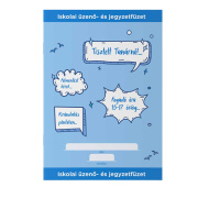 ICO: Caiet școlar pentru comunicare și notițe, culoare albastră, format A5, 32 file.