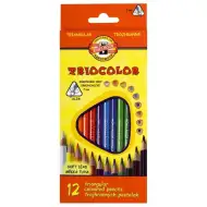ICO: Koh-I-Noor Tricolor set creioane colorate de 12 bucati 