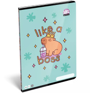 ICO: LizzySuli Lollipop caiet cu pătrățele cu imprimeu Capybara A4 27-32