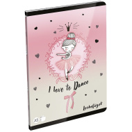 ICO: LizzySuli Lovely Ballerina Tiny Dancer caiet de teme A5, 40 de file