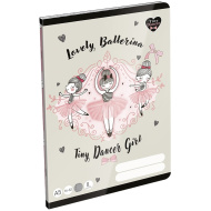 ICO: LizzySuli Lovely Ballerina Tiny Dancer, caiet liniat pentru clasa a II-a, A5, 16-32