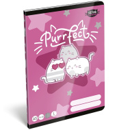 ICO: Lizzysuli Kittok Stars, caiet liniat pentru clasa I, cu imprimeu de pisică, A/5, 14-32