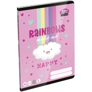 ICO: Lizzysuli Lollipop Rainbow caiet cu linii pentru clasa a II-a A5 16-32
