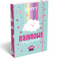 ICO: Lizzysuli Lollipop Rainbow dosar cu elastic pentru caiete A/5
