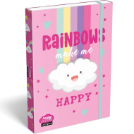 ICO: Lizzysuli Lollipop Rainbow mapă cu elastic pentru caiete A4
