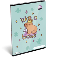 ICO: Lizzysuli Lollipop caiet simplu cu imprimeu de capybară A/4 80-32