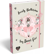 ICO: Lizzysuli Tiny Dancer Ballerina cutie pentru caiete cu elastic A4