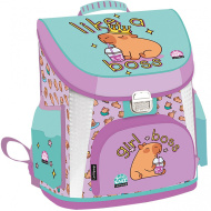 ICO: Lizzysuli premium Lollipop ghiozdan școlar ergonomic cu imprimeu capibară, 40x33x26 cm