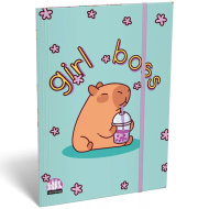 ICO: Mapă cu elastic A/5 cu imprimeu Lizzysuli Lollipop Capybara
