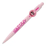 ICO: Pix cu bilă cu pisică, roz pastel.