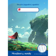 ICO: Süni Fiús caiet de povești/jurnal de lectură pentru clasa a IV-a, format A5, cu liniatură 21–32.