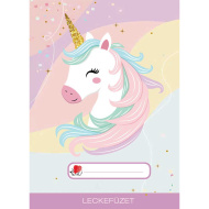 ICO: caiet de teme A5 cu model arici și unicorn