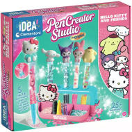 Idea! Set de joacă atelier creativ pentru fabricarea pixurilor Hello Kitty - Clementoni
