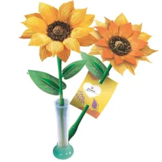 Idea! Set mini de confecționat flori - Floarea-soarelui - Clementoni imaginea 2