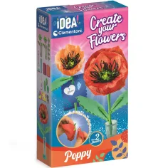 Idea! Set mini pentru confecționat flori - Maci - Clementoni