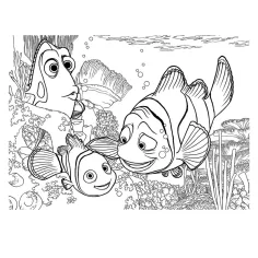 În căutarea lui Nemo 2 în 1 maxi puzzle de 24 de piese și carte de colorat 70x50cm - Lisciani imaginea 2