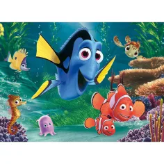 În căutarea lui Nemo 2 în 1, puzzle Eco maxi cu 24 de piese și carte de colorat 70x50cm - Lisciani imaginea 3